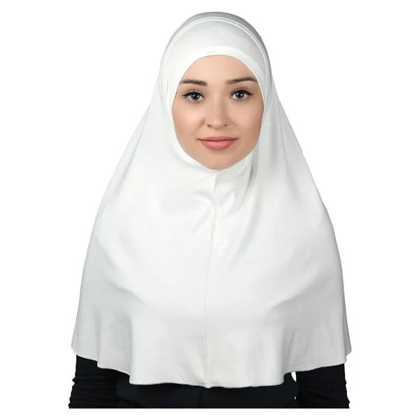Altobeh Hazır Türban Pratik Eşarp Tesettür Hijab - Namaz Örtüsü (XL), Siyah - Görsel 6