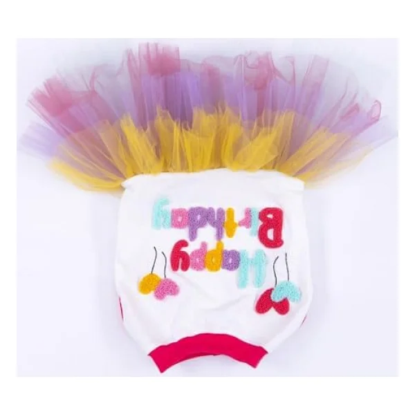 Pawstar Happy Birthday Kedi Köpek Elbisesi - Kedi Köpek Kıyafeti - Görsel 10