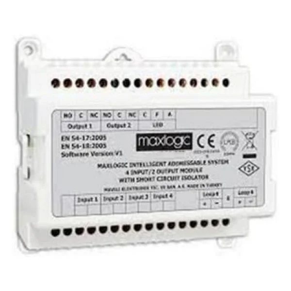Maxlogic ML-1338 Akıllı Adresli Siren Kontrol Modülü, 8 Çıkışlı - Görsel 6