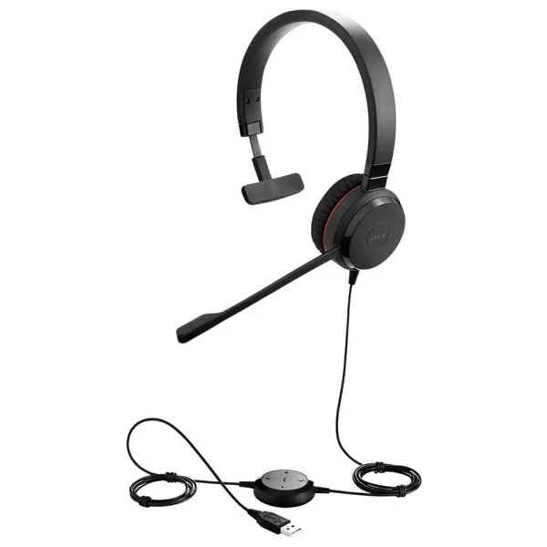 Jabra Evolve 20 Mono Ms Kablolu Çağrı Merkezi Kulaklığı - Görsel 2