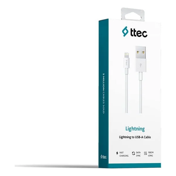 Ttec 2dk7508b 1 M Beyaz USB To Lightning Şarj Kablosu - Görsel 4