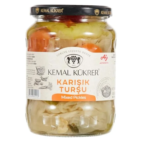 Kemal Kükrer Karışık Turşu Cam Kavanoz 650 gr - Görsel 7