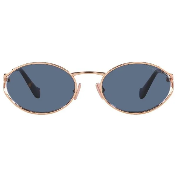 Miu Miu Logo 52ys Zvf1v1 Pink Gold-Dark Blue Kadın Güneş Gözlüğü - Görsel 2