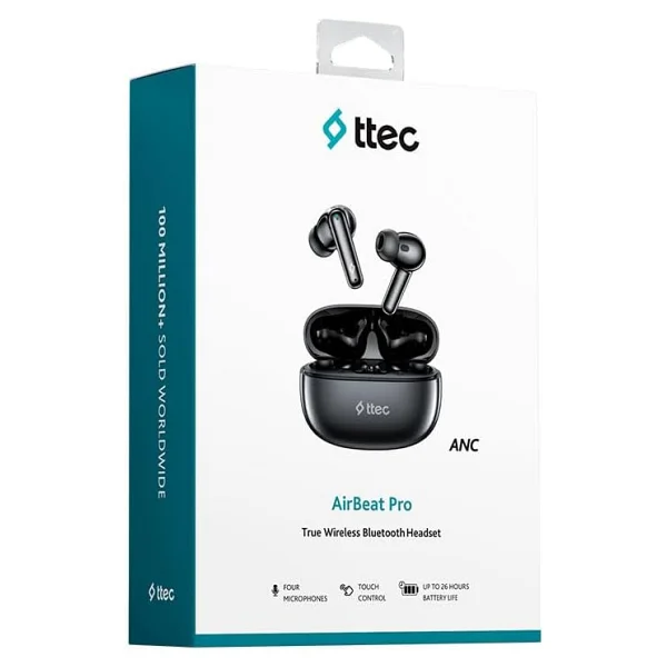 Ttec Airbeat Pro 2km161s ANC TWS Siyah Kulak İçi Bluetooth Kulaklık - Görsel 9