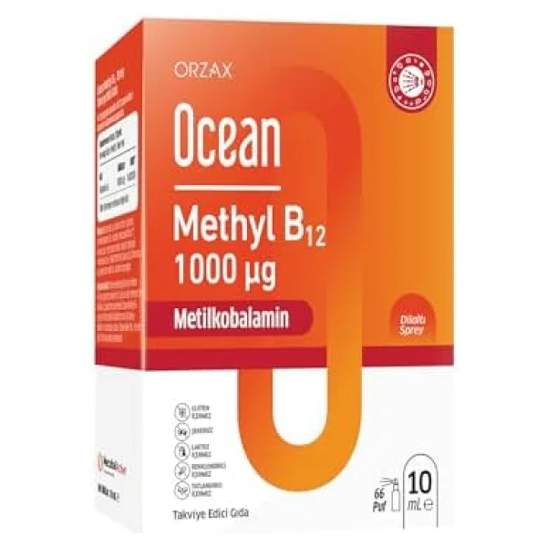 Ocean Methyl B12 1000 mcg 10 ml Dilaltı Sprey - Görsel 10