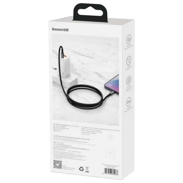 Baseus Tungsten Gold 20 W 1 M Type-C To Lightning Hızlı Şarj Kablosu - Görsel 8