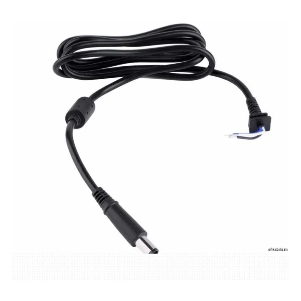 Aogo 7.4x5.0mm Dc Kablo Hp Dell Laptop Adaptör Tamir Kablosu 7.4x5.0mm Şarj Cihazı Fiş Kablo Konektörü 3p - Görsel 3