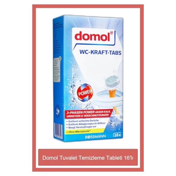 Domol Tuvalet Temizleme Tableti 16'lı - Görsel 3