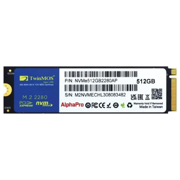 Twinmos Alphapro Nvme512gb2280ap Pcı-Express 3.0 512 GB M.2 SSD - Görsel 3
