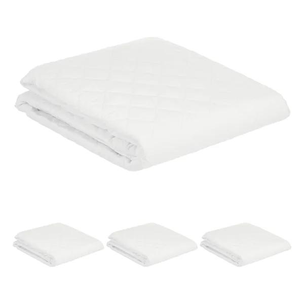 Taç Eco Care Sıvı Geçirmez Kapitoneli%100 Polyester Alez, Beyaz, Tek Kişilik - Görsel 4