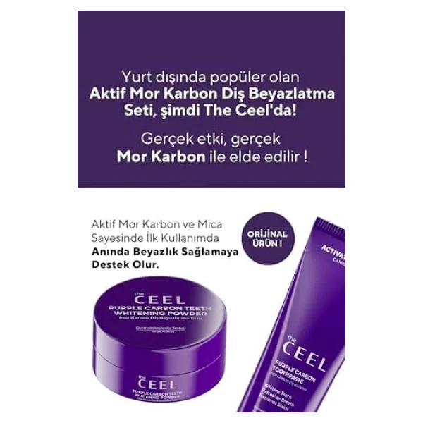 The Ceel Mor Aktif Karbon Diş Beyazlatma Seti - Görsel 8