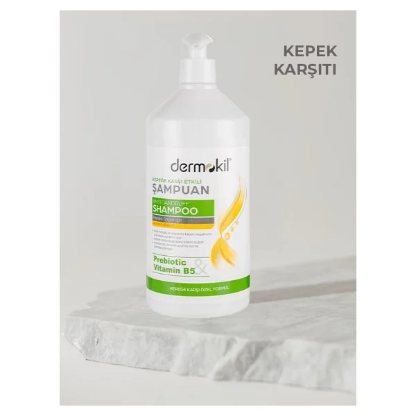 Dermokil Prebiyotik & Vitamin B5 Kepeğe Karşı Şampuan 1L - Görsel 2