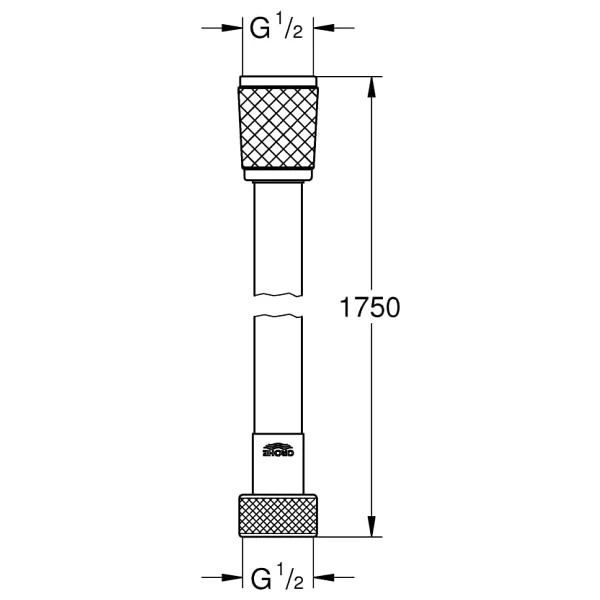 Grohe Relexaflex 28410002 175 cm Duş Hortumu - Görsel 3