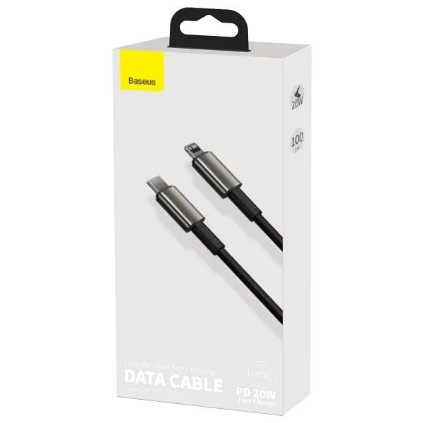 Baseus Tungsten Gold 20 W 1 M Type-C To Lightning Hızlı Şarj Kablosu - Görsel 7