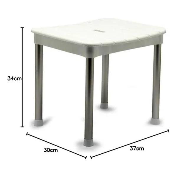 Primanova Okaliptus Banyo Taburesi Beyaz M-Kv33-01 - Görsel 3