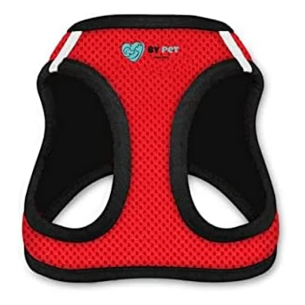 BYPET Kedi Tasması Reflektörlü Kaçış Önleyici Kedi Gezdirme Tasması Reflektörlü Kedi & Köpek Göğüs Tasması (Kırmızı, Small) - Görsel 7