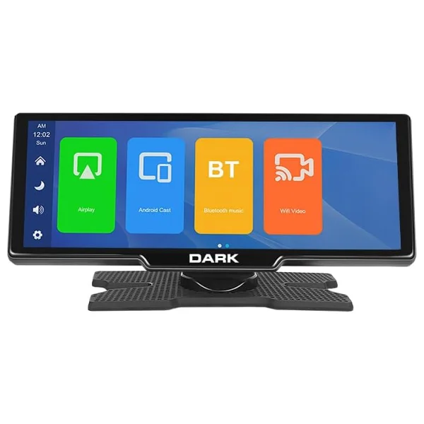 Dark 10.26" IPS Apple CarPlay & Android Auto / AirPlay, Android Cast Ekran Yansıtma Ön & Arka Kameralı Torpido Üstü Araç Multimedya Ekranı - Görsel 3