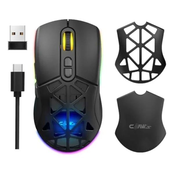 Claws Nexus Air V1 RGB Optik Kablolu/Kablosuz Oyuncu Mouse - Görsel 7