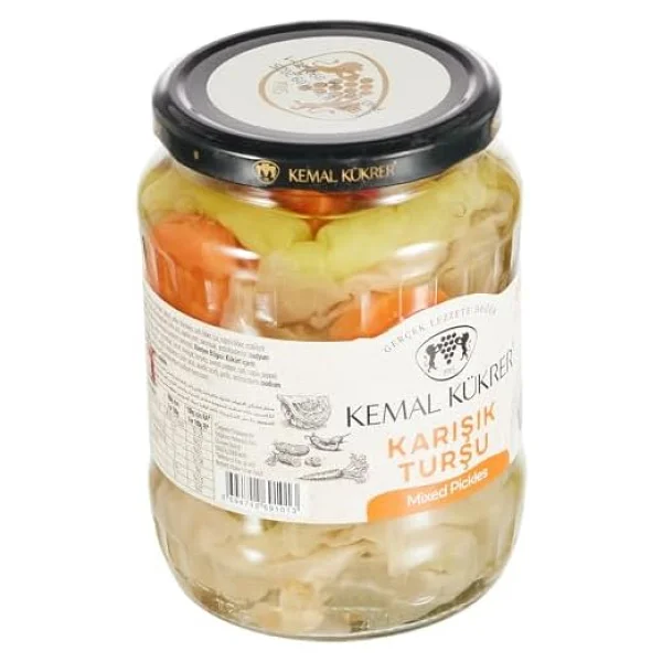 Kemal Kükrer Karışık Turşu Cam Kavanoz 650 gr - Görsel 6