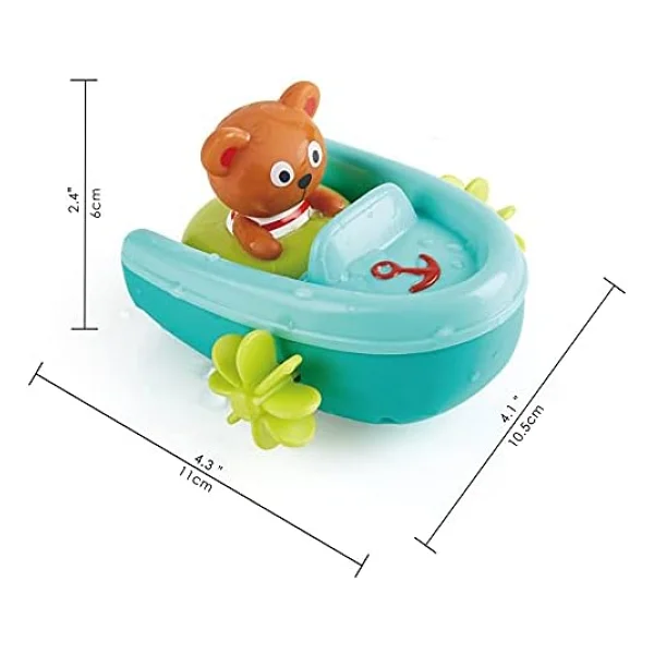 Hape Çek-Bırak Tekne Ve Ayıcık Banyo Oyuncağı - Görsel 8