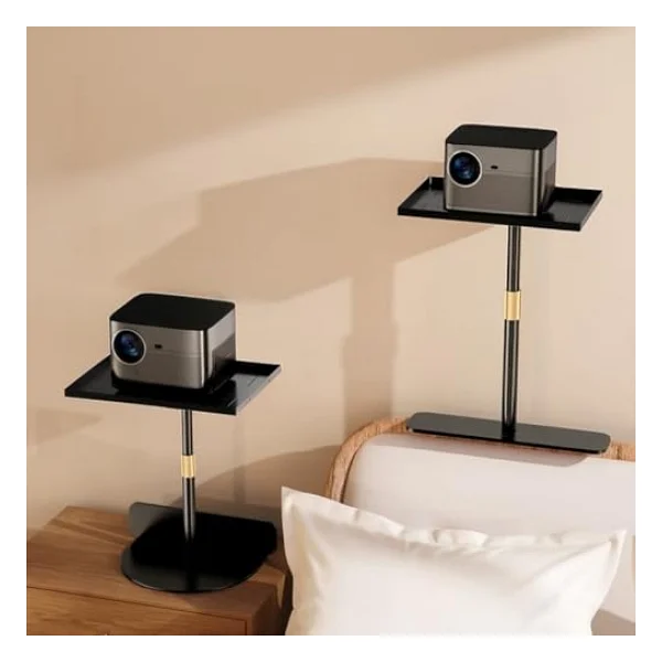 Coverzone Tepsili Ayarlanabilir Projeksiyon Standı, 24 Cm - 40 Cm Yükseklik Uzatma, Çoğu Projektör, Telefon Ve Kamera İle Uyumlu, Taşınabilir Tasarım, Yüksek Mukavemetli Alaşımlı Çelik Ty10 - Görsel 10