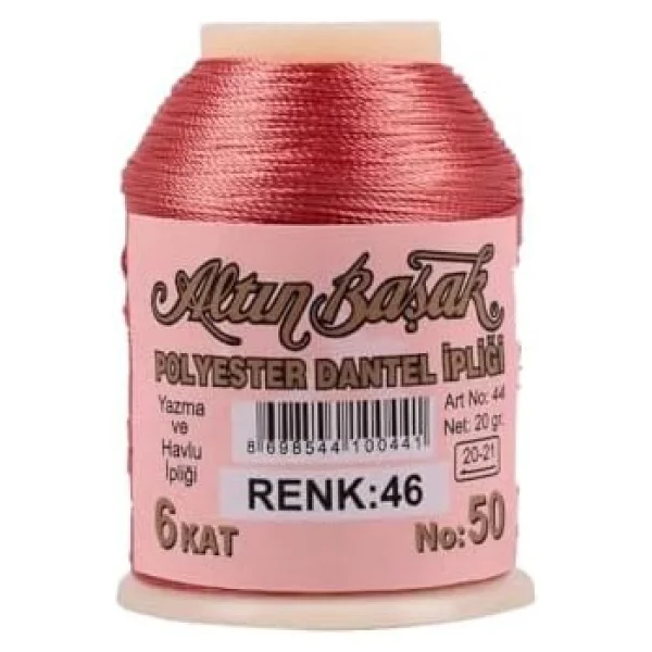 3 Adet Altınbaşak Oya Ve Dantel İpi 20 Gr - Royaleks - No: 046 - Görsel 7