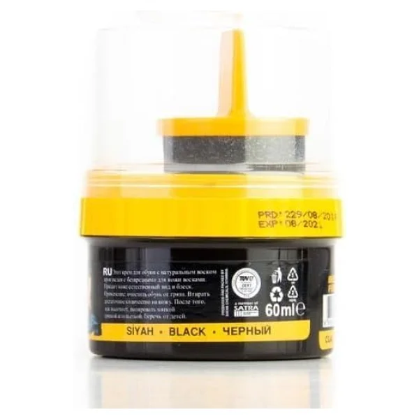 Nuri Leflef Krem Ayakkabı Boyası 60 Ml Cilalı Siyah - Görsel 4