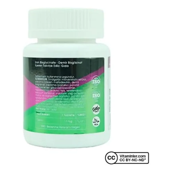 Voonka Iron Bisglycinate 90 Tablet - Görsel 3