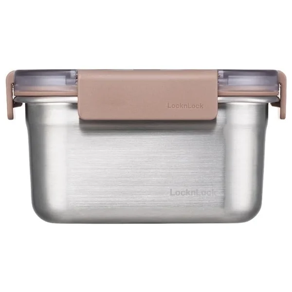 LocknLock Dörtgen Kilitli 520 ml Paslanmaz Çelik Fırın Saklama Kabı - Görsel 3