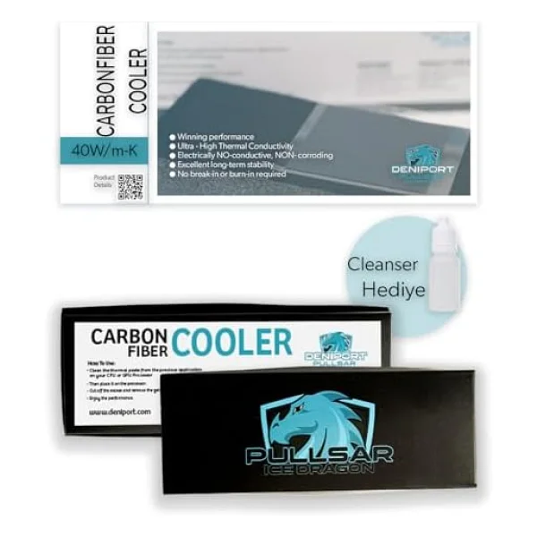 Pullsar Ice Dragon Carbon Fiber Cooler 40w/M-K Karbon Fiber Termal Macun - Görsel 8