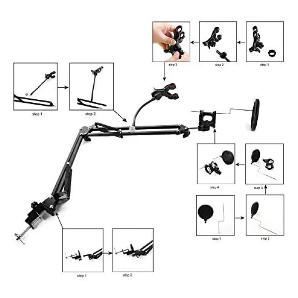 Microcase Al2552 3in1 Mikrofon Standı - Görsel 9