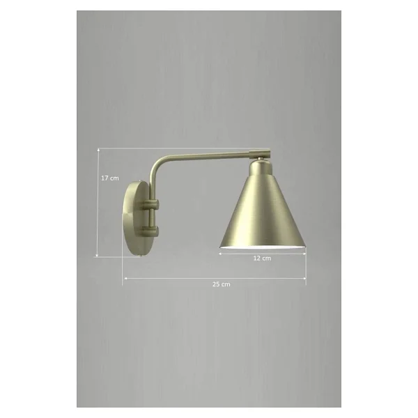Avonnı Ap-62077-01 Eskitme Kaplama Aplik E27 Metal 25x12cm - Görsel 3