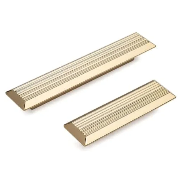 System 9012 Line-Çizgili Kulp Altın Renk Tek Adet 224 mm - Görsel 9