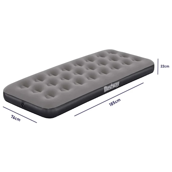 Bestway Single 671GY BW141 Elektrikli Pompalı Tek Kişilik Şişme Yatak - Görsel 2