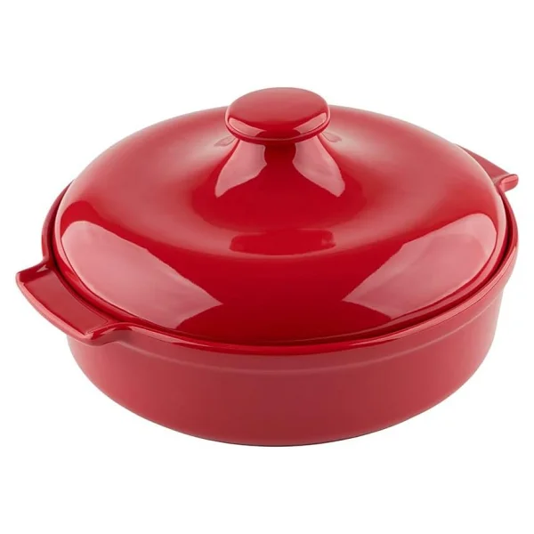 Aryıldız Elissa Kırmızı 29 cm Kapaklı Fırın Kabı - Görsel 6