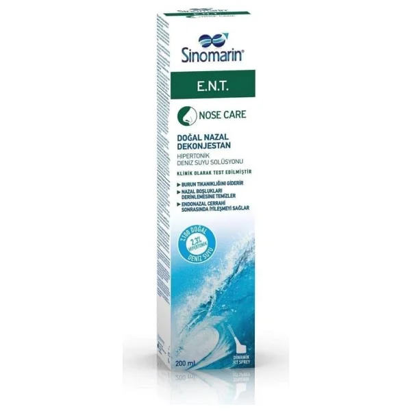 Sinomarin E.N.T. Deniz Suyu 200 Ml Burun Spreyi - Görsel 5