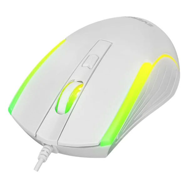 Everest Km-198 Luminax Beyaz Gökkuşağı Aydınlatmalı Q Gaming Oyuncu Klavye + Mouse Set - Görsel 7