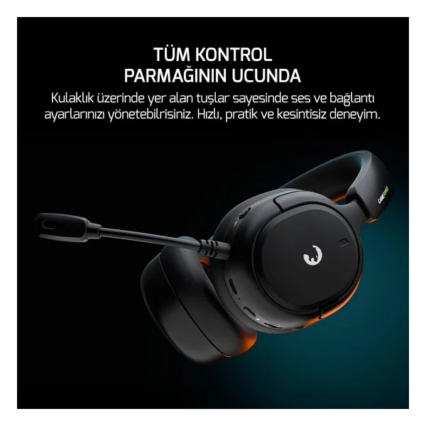 Gamepower Aero Ultra 7.1 USB Kablolu/Kablosuz Kulak Üstü Oyuncu Kulaklığı - Görsel 7