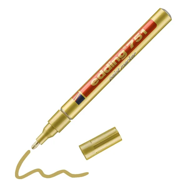 Edding 751 Kırmızı Dekorasyon Marker Kalemi - Görsel 8