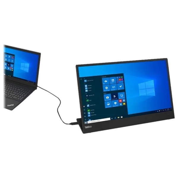 Lenovo ThinkVision M15 62CAUAT1WL 15.6'' 6MS 1920x1080 USB Type-C Taşınabilir IPS LED Monitor VESA - Görsel 3