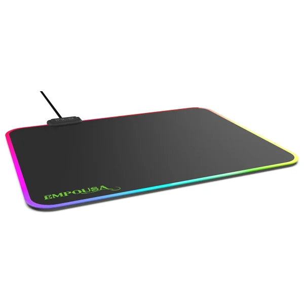 INCA IMP-024T EMPOUSA RGB 7 LED MEDIUM MOUSEPAD (320X270X3MM),12 Farklı Değişebilen Dokunmatik Işık Efekti,Hızlı Kayan Yüzey, Kaymaz Kauçuk Taban - Görsel 2