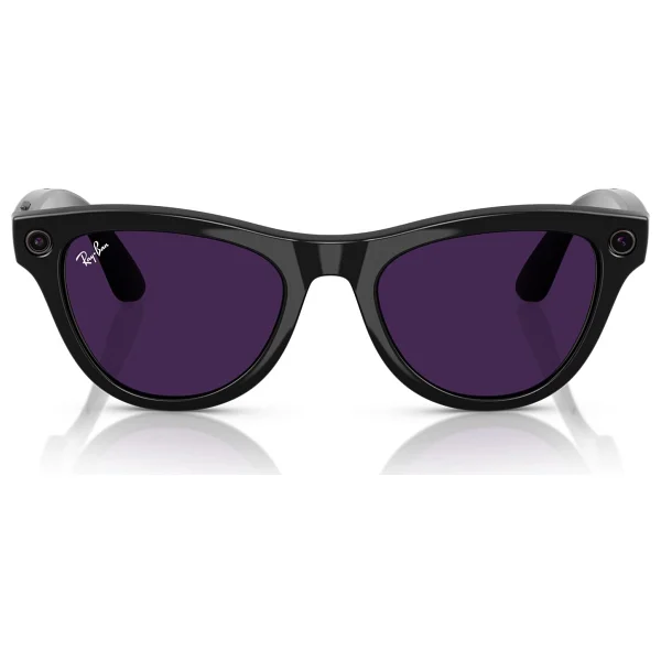 Ray-Ban Meta Skyler Rw4010 601/Ch Parlak Siyah-Ametist Akıllı Gözlük - Görsel 6