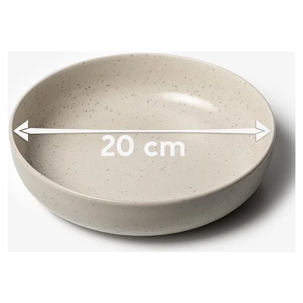 Kütahya Porselen Moderna 2 Li 20 Cm Kase Krem - Görsel 5