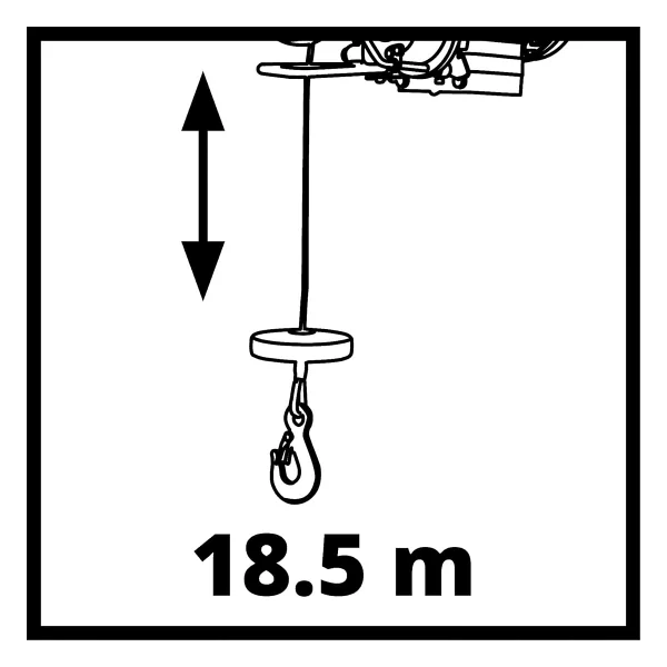 Einhell Tc-Eh 600 1050 W Elektrikli Vinç - Görsel 10