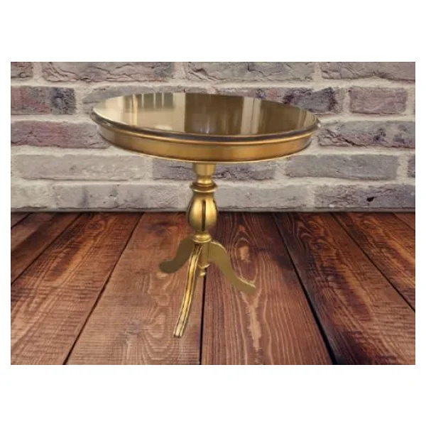 Fiskos 17379 Baba Ayak Model Parlak Kayın Arslan Ayak Mdf Parlak Gold El Yapım - Görsel 7