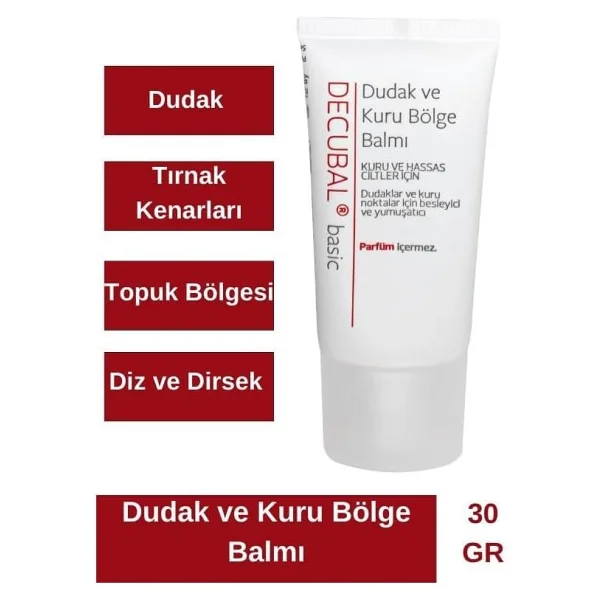 Decubal Dudak Ve Kuru Bölge Balmı 30 Ml - Görsel 3