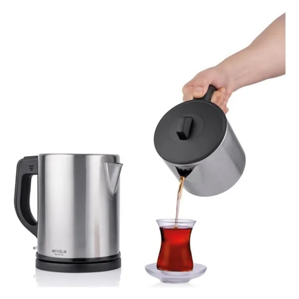 Arnica Demli XL Inox Çelik Çay Makinesi - Görsel 6