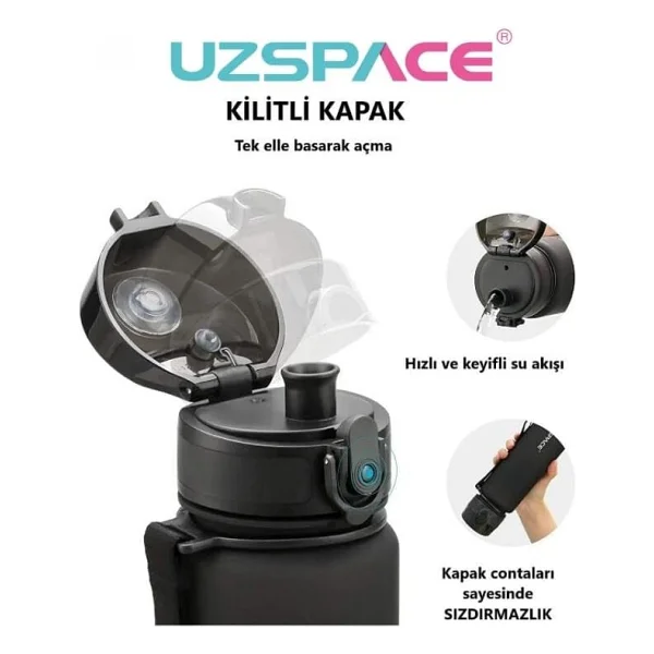 Uzspace 5026 550 Ml Tritan Su Matarası - Görsel 6