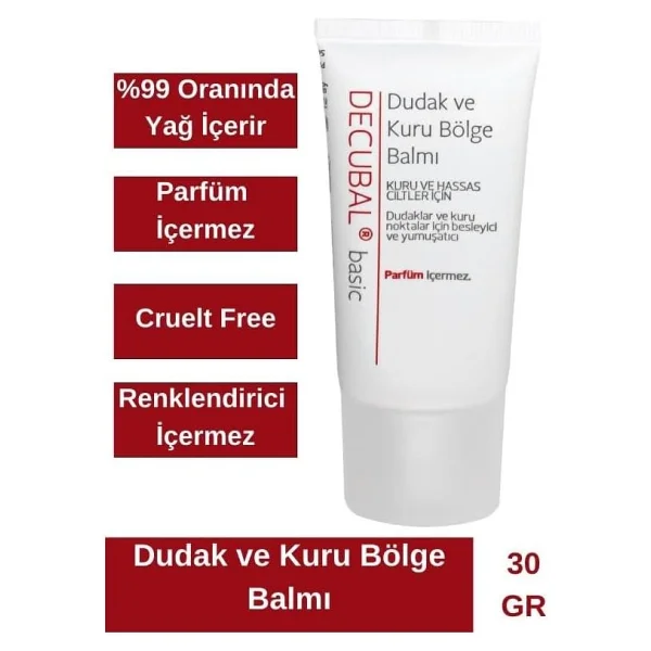 Decubal Dudak Ve Kuru Bölge Balmı 30 Ml - Görsel 2