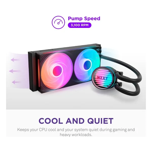 NZXT Kraken Core 240 RGB RL-KR24C-B1 İşlemci Sıvı Soğutucu - Görsel 3